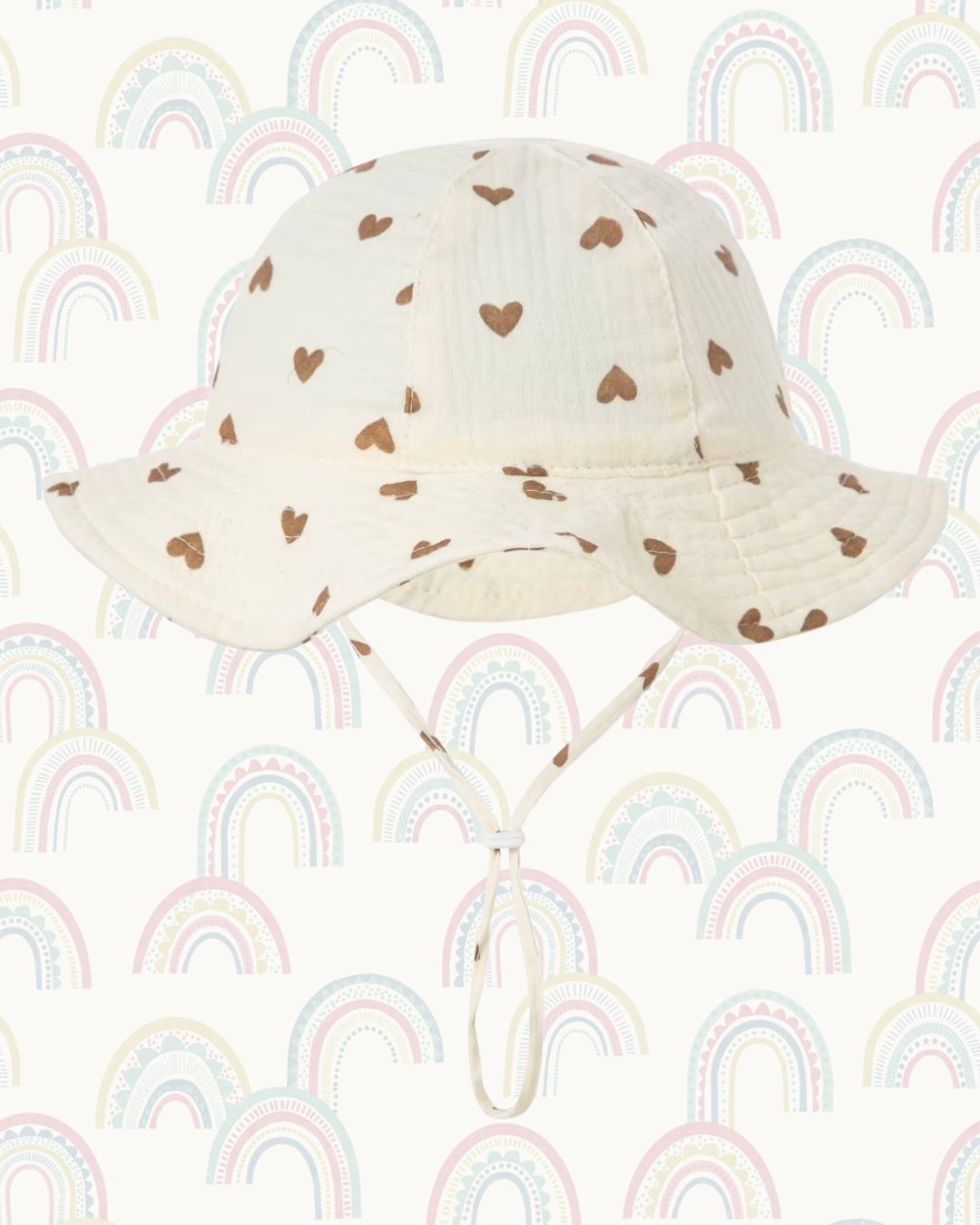 Baby+Sun Bucket Hat - Hearts