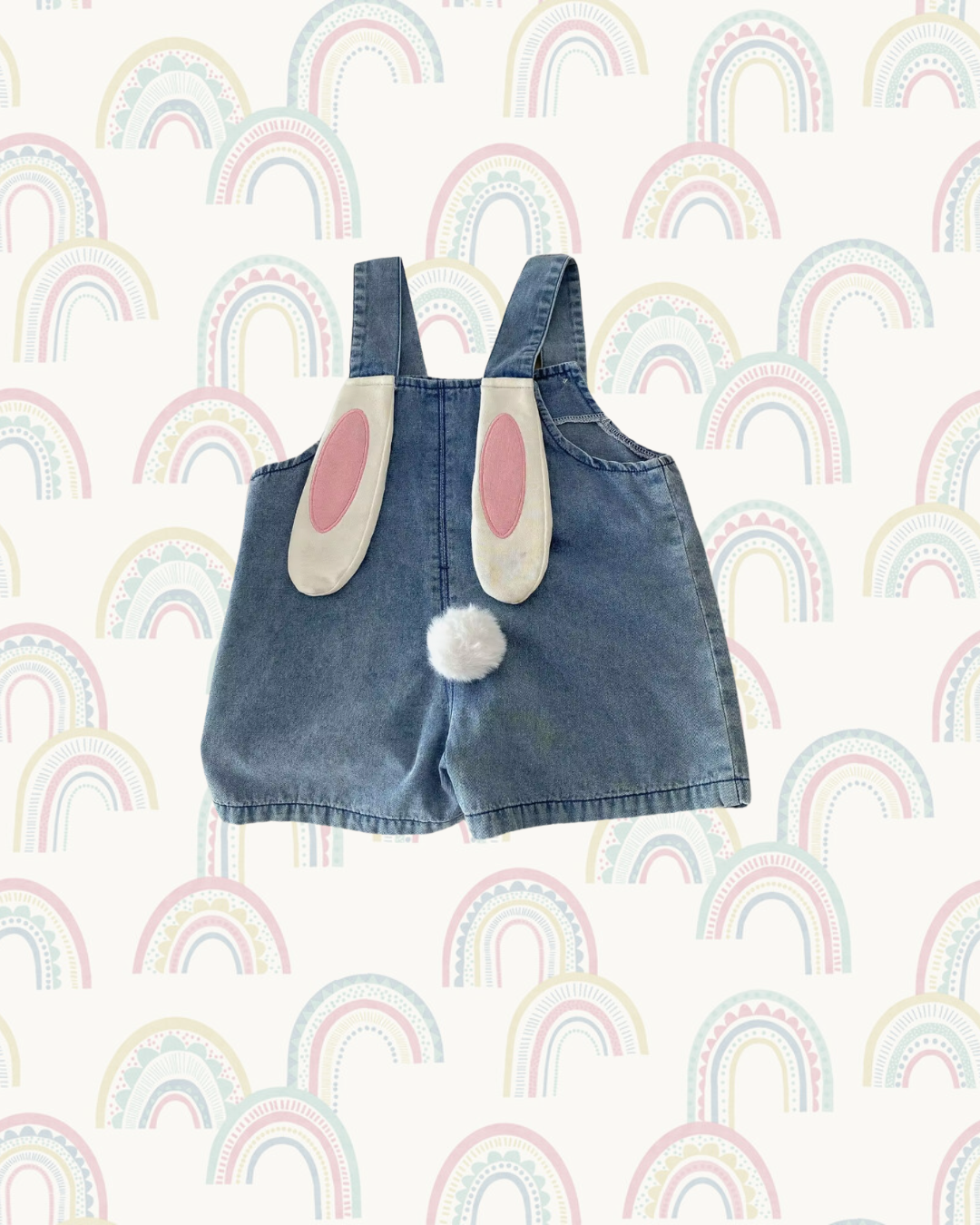 Denim Bunny Ear Dungarees