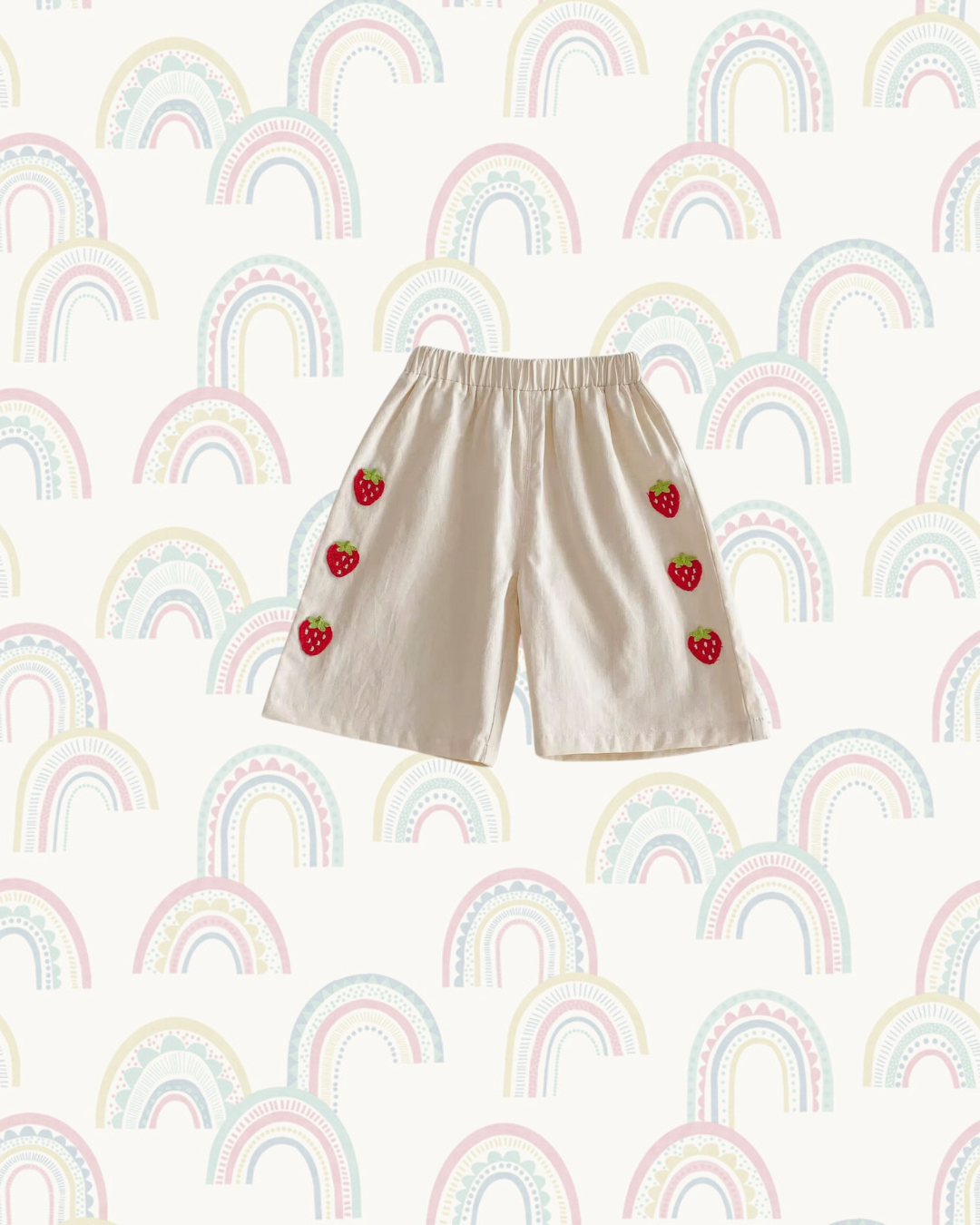 Stitched Strawberry Short - Warm White