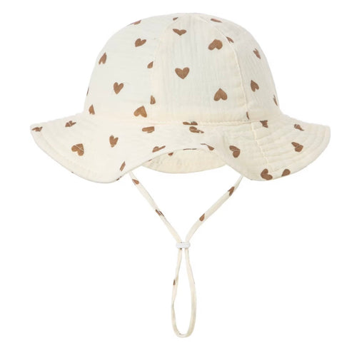 Baby+Sun Bucket Hat - Hearts