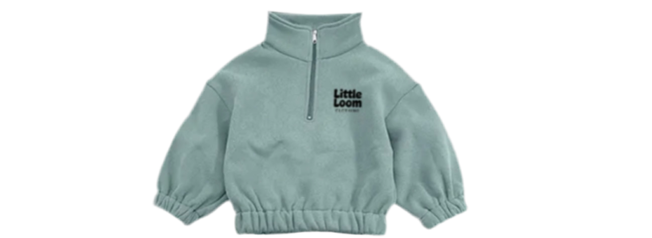 CozyCloud Quarter Zip - Misty Sage