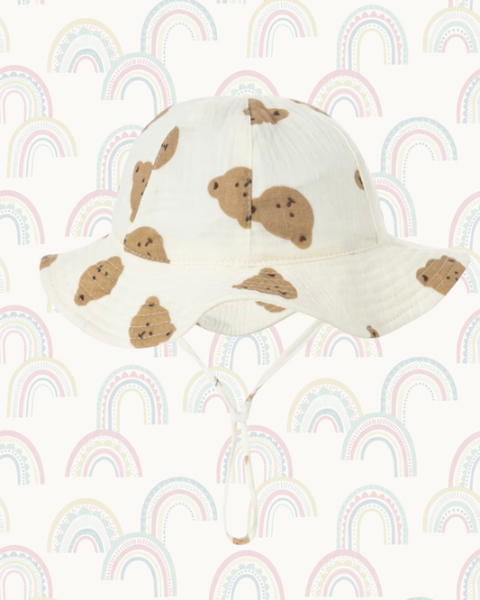 Baby+Sun Bucket Hat - Bear