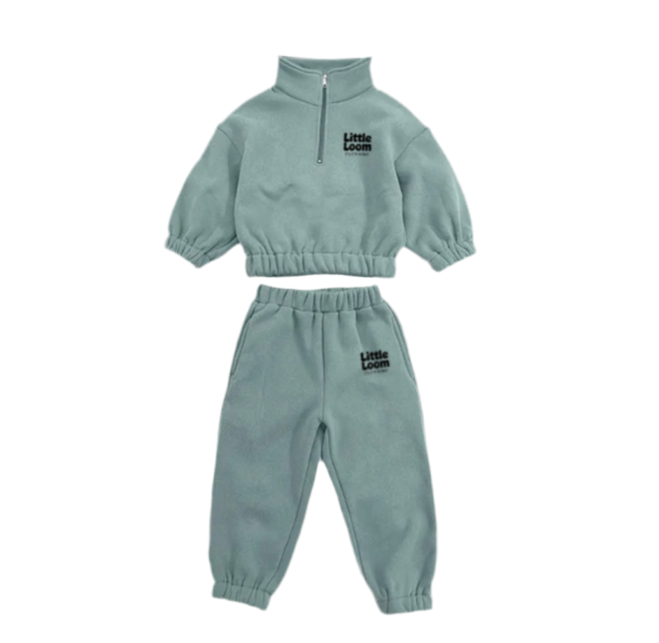 CozyCloud Quarter Zip - Misty Sage